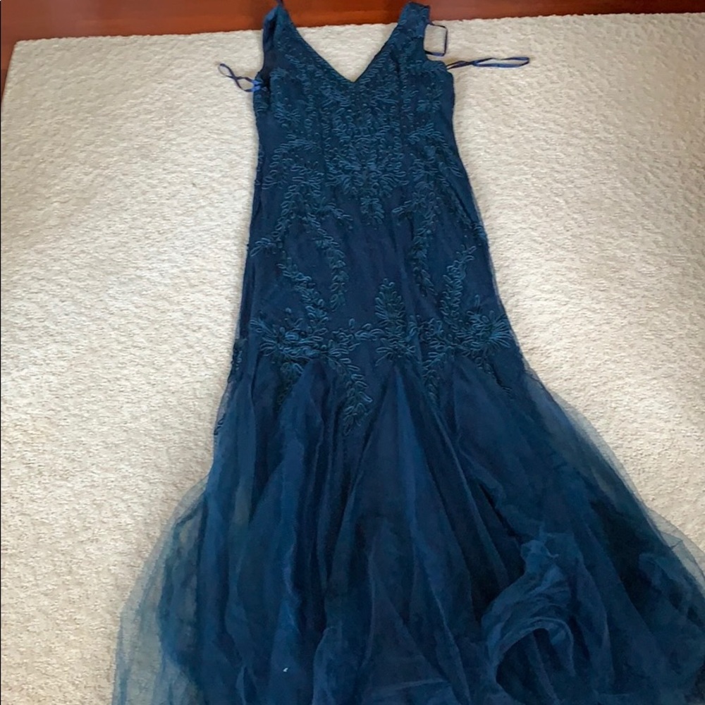 Navy gown never worn!